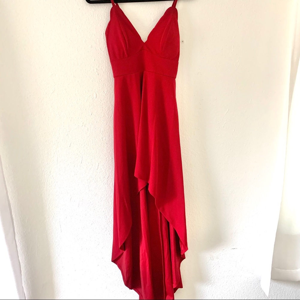 NWT High low hem RED formal Dress SZ 5(Med)